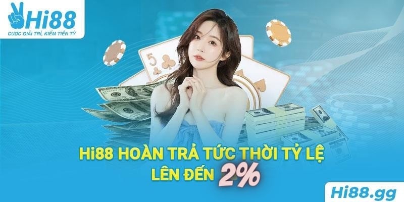 Hi88 Hoàn Trả Tức Thời Tỷ Lệ Lên Đến 2% - Sự Kiện Hot Nhất